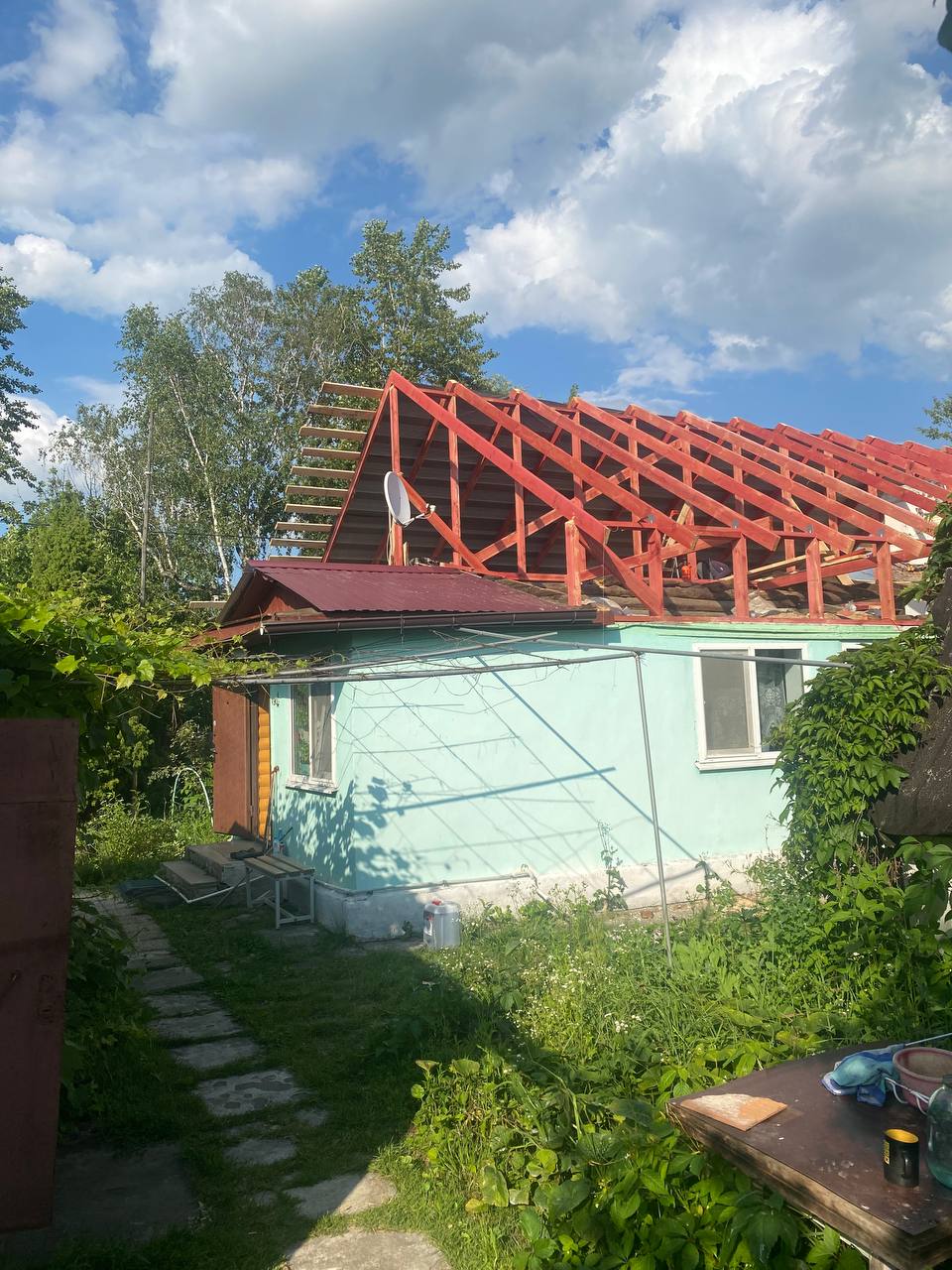 Монтаж крыши в Домодедово